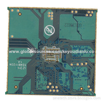 8L PC Board with Immersion Gold, Blind and Buried Via, BGA